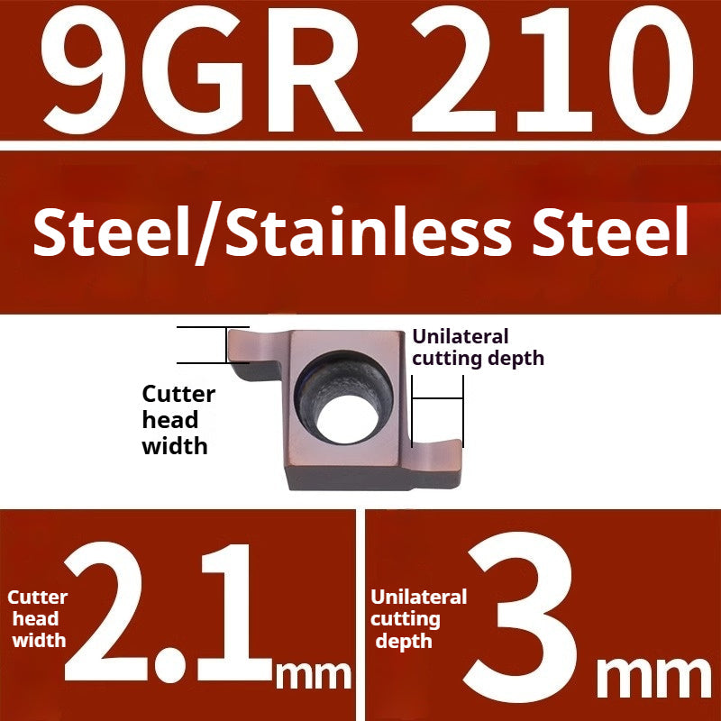 1008-CNC Bore Deep Grooving Inserts Small Hole Grooving Comma Inserts Insert Bar MB-05GR/07GR/09GR Rounded Corner Shandong Denso Pricision Tools Co.,Ltd.